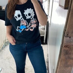 The Simpsons skeleton T-shirt size large